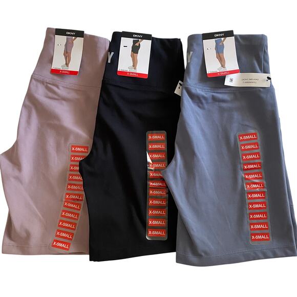 DKNY Pants - DKNY Biker Shorts Pocket Bundle Of Three  XS New With Tags athletic Workout